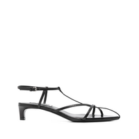 CAGE SANDAL KITTEN HEEL BLACK