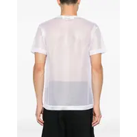 T-SHIRT RED EMBLEM MESH RED HEART WHITE