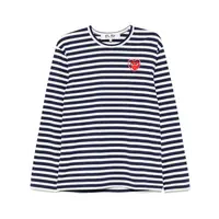 T-SHIRT METALSTONE EMBLEM METALSTONE HEART NAVY/WHITE