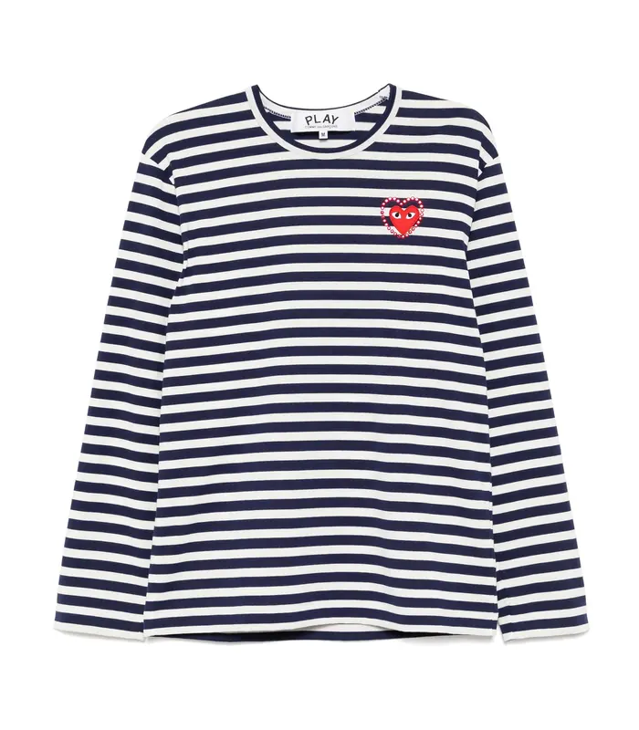 T-SHIRT METALSTONE EMBLEM METALSTONE HEART NAVY/WHITE