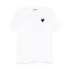 COMME DES GARCONS PLAY T-SHIRT METALSTONE HEART WHITE/BLACK