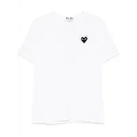 T-SHIRT METALSTONE HEART WHITE/BLACK