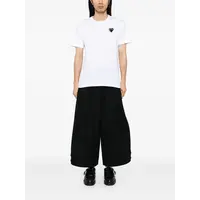 T-SHIRT METALSTONE HEART WHITE/BLACK