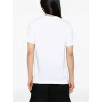 T-SHIRT METALSTONE HEART WHITE/BLACK