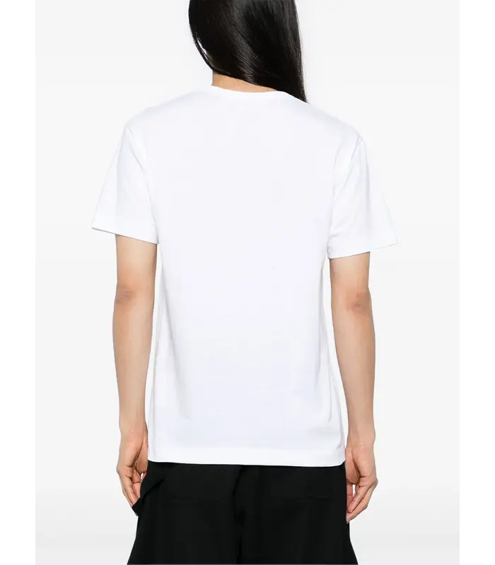 T-SHIRT METALSTONE HEART WHITE/BLACK
