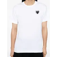 T-SHIRT METALSTONE HEART WHITE/BLACK