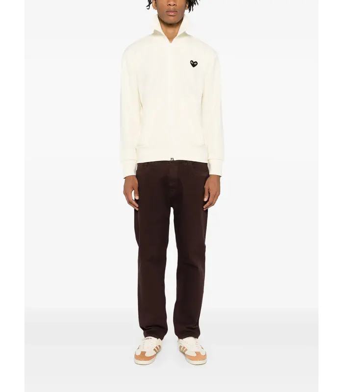 SWEATSHIRT BLACK EMBLEM IVORY