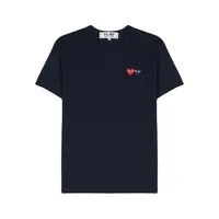 T-SHIRT DOUBLE BURGENDY EMBLEM NAVY