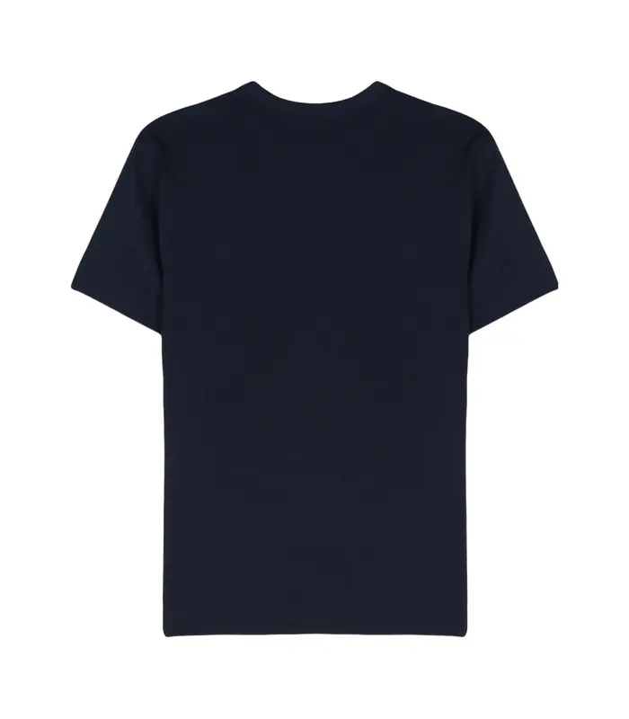 T-SHIRT DOUBLE BURGENDY EMBLEM NAVY