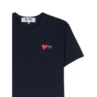 T-SHIRT DOUBLE BURGENDY EMBLEM NAVY