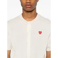 ROUND NECK RED EMBLEM WHITE