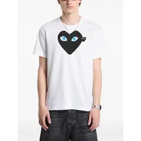 T-SHIRT BLACK EMBLEM BLACK HEART WHITE