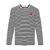 COMME DES GARCONS PLAY T-SHIRT RED EMBLEM RED HEART BLACK/WHITE