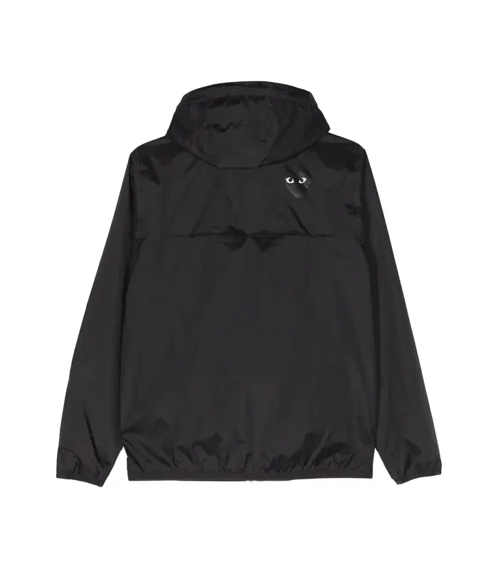 K-WAY FULL ZIP JACKET BLACK EMBLEM BLACK