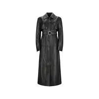LEATHER TRENCH BLACK