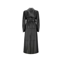 LEATHER TRENCH BLACK