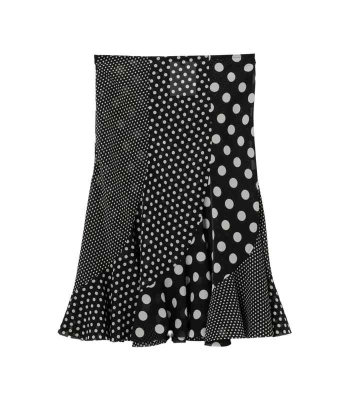 SKIRT BLACK/WHITE