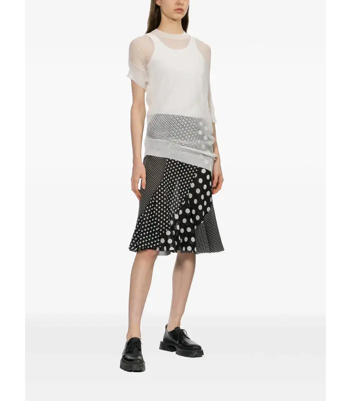 SKIRT BLACK/WHITE