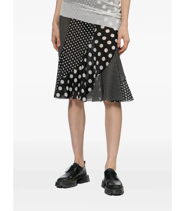 SKIRT BLACK/WHITE