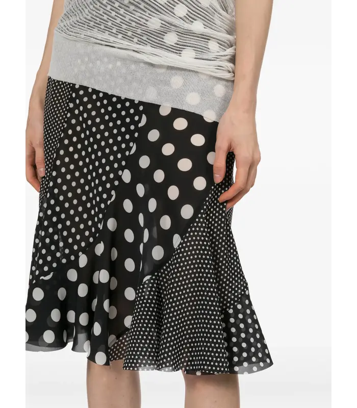 SKIRT BLACK/WHITE