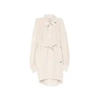 W SLEEVE SHIRTS DRESS BEIGE