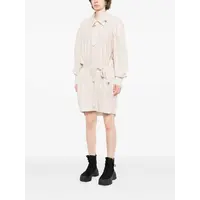 W SLEEVE SHIRTS DRESS BEIGE