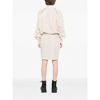 W SLEEVE SHIRTS DRESS BEIGE