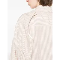 W SLEEVE SHIRTS DRESS BEIGE