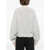 SUN FADED KNIT CARDIGAN GRAY