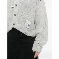 SUN FADED KNIT CARDIGAN GRAY