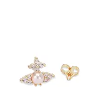 FEODORA EARRINGS GOLD / CHAMPAGNE CZ / PINK