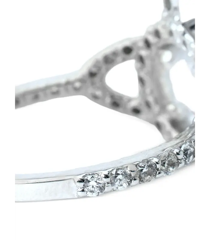 OLYMPIA CZ RING PLATINUM / WHITE