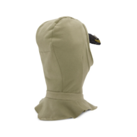 MARTINE ROSE CUT PEAK HOOD BLACK WASHED SAGE
