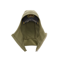 MARTINE ROSE CUT PEAK HOOD BLACK WASHED SAGE