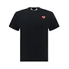 COMME DES GARCONS PLAY T-SHIRT RED EMBLEM RED HEART BLACK