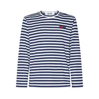 T-SHIRT DOUBLE BURGUNDY EMBLEM NAVY