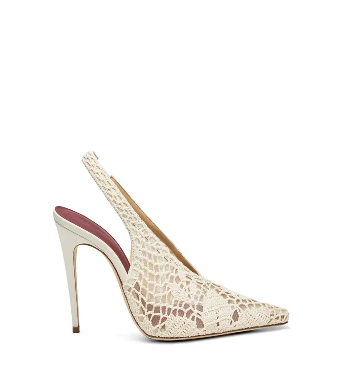 SLINGBACK CROCHET CREAM
