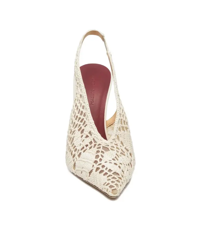 SLINGBACK CROCHET CREAM