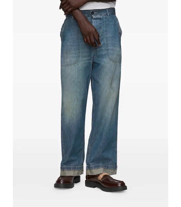 PANTS WASHED BLUE
