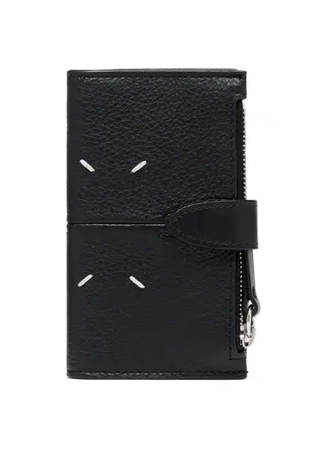 MAISON MARGIELA card holder + coin purse with zip black MAISON MARGIELA card holder + coin purse with zip black