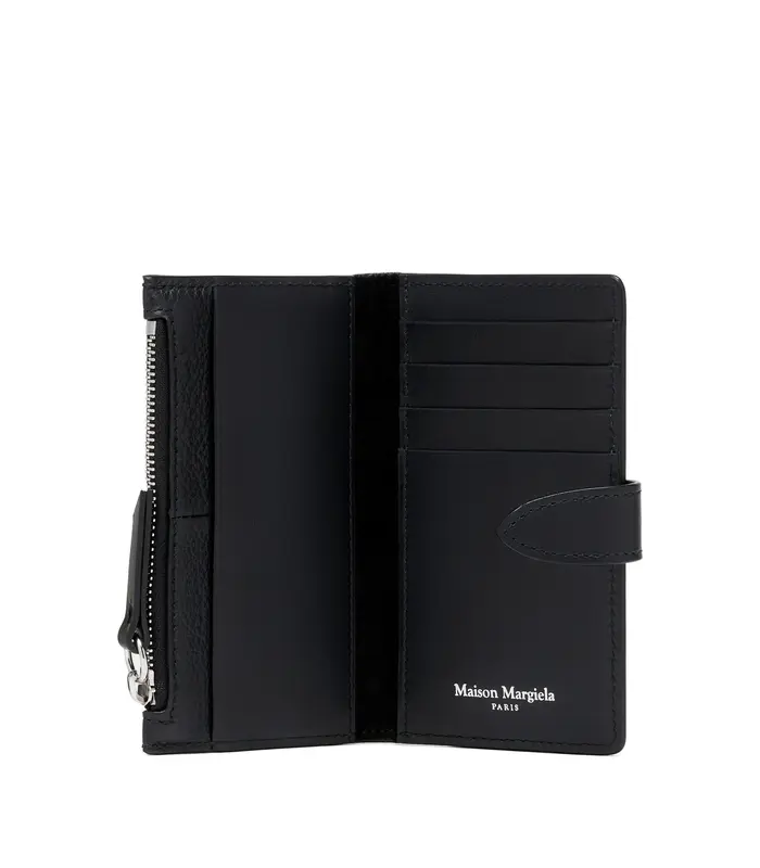 CARD HOLDER + COIN PURSE WITH ZIP BLACK