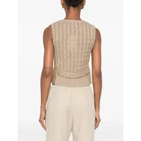 KNITTED WAISTCOAT DESERT