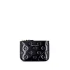 COMME DES GARÇONS WALLET DOTS EMBOSSED LEATHER LINE BLACK