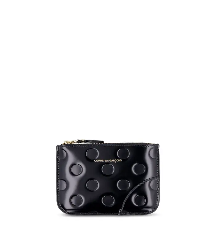 DOTS EMBOSSED LEATHER LINE BLACK