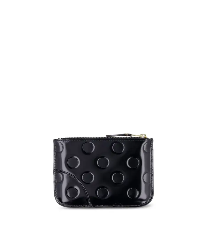 DOTS EMBOSSED LEATHER LINE BLACK