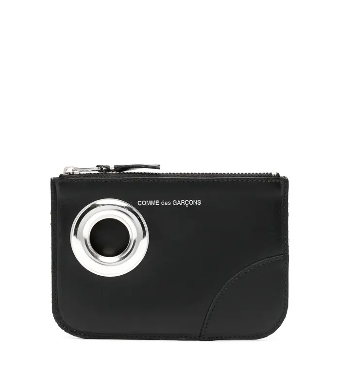 SILVER EYELET BLACK