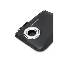 SILVER EYELET BLACK