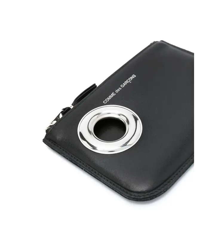 SILVER EYELET BLACK