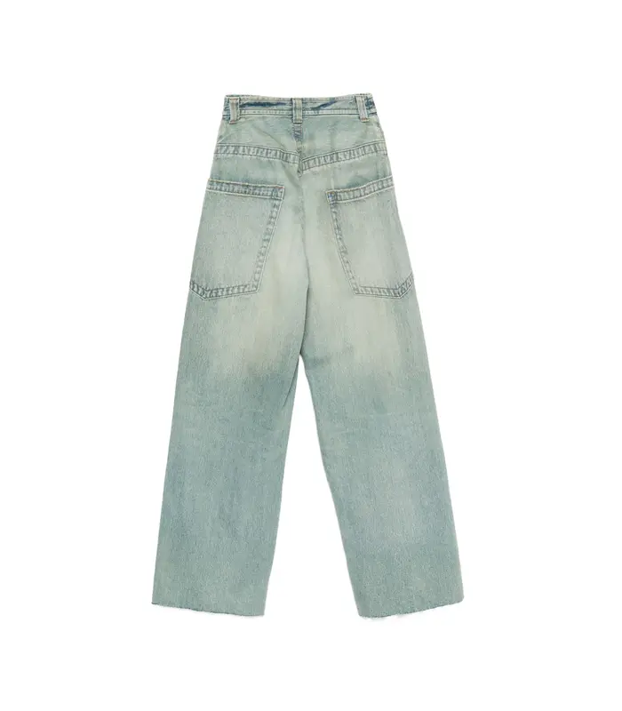 HUGE DETAILS DENIM PANTS INDIGO