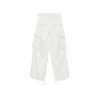R/CO SATIN CARGO PANTS CREAM